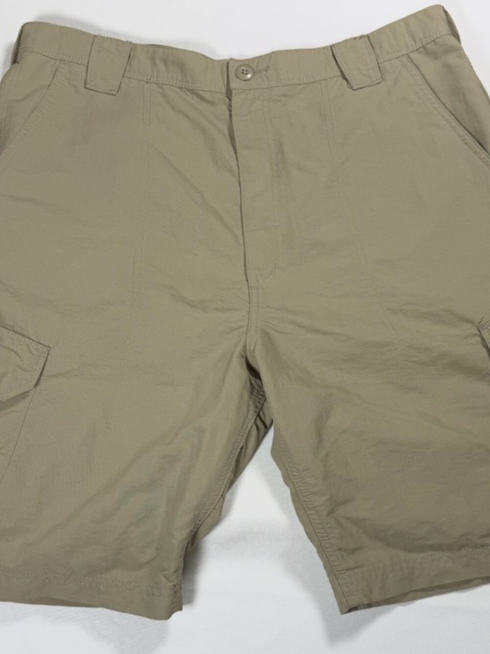 Wrangler Outdoor Cargo Shorts Men’s Size36 Beige Nylon Lightweight Hiking/Fishin